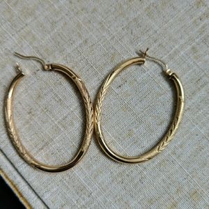 14K gold hoop earrings